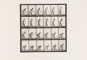 Planche 386. Mineur Utilisant une Pioche - Eadweard Muybridge