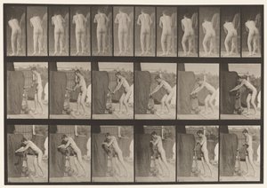 Planche 394. Tourner une manivelle - Eadweard Muybridge