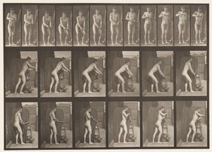 Planche 395. Tourner une manivelle - Eadweard Muybridge