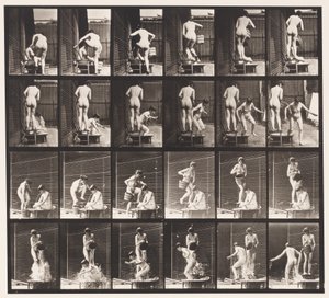 Planche 407. Deux modèles, 8 versant un seau d