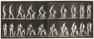 Plaque 415. Toilette, se préparer à mettre des vêtements - Eadweard Muybridge