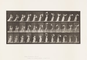 Planche 421. Toilette; jetant un mouchoir autour des épaules - Eadweard Muybridge