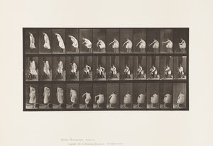 Planche 423. Toilette; Enfiler des Bottes et se Lever de la Chaise - Eadweard Muybridge