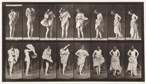 Planche 425. Toilette, mettant une robe et se retournant - Eadweard Muybridge