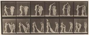 Plaque 427. Toilette; deux modèles - Eadweard Muybridge