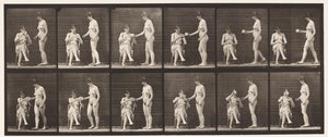 Deux Modèles, 8 Apporte une Tasse de Thé, 1 Prend la Tasse et Boit, 1872-1885 - Eadweard Muybridge