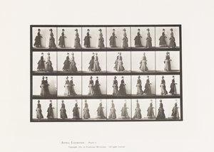 Planche 45. Marche Deux Modèles se Rencontrant et se Tournant Partiellement - Eadweard Muybridge