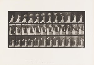 Planche 461. Ouvrir un parasol et se retourner - Eadweard Muybridge