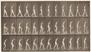 A, Marcher; B, Monter les Escaliers; C, Monter une Pente, 1872-1885 - Eadweard Muybridge