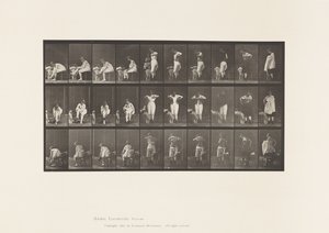 Phases diverses de la toilette - Eadweard Muybridge