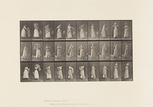 Planche 495. Phases diverses de la toilette - Eadweard Muybridge