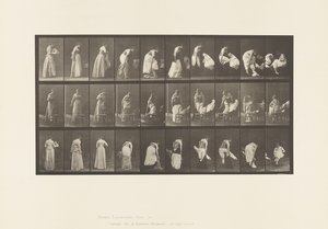 Planche 497. Phases diverses de la toilette, 1885 - Eadweard Muybridge