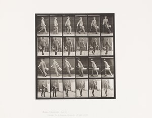 Planche 49. Marchant et se retournant rapidement - Eadweard Muybridge
