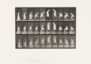 Planche 513. Monter et descendre de la table - Eadweard Muybridge