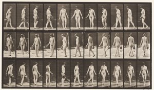Planche 51. Marcher et se retourner, utilisant un arrosoir, 1872-1885