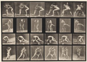 Planche 520. A, 98 et 100 Lutte; B, 98 et 100 Lutte - Eadweard Muybridge