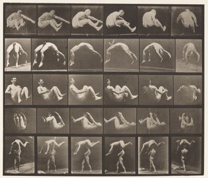 Planche 522. A, 97 Saut; B, 98 Saut périlleux; C, 98 Saut périlleux - Eadweard Muybridge