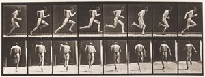 Planche 61. Courir à pleine vitesse (action imparfaite, chaussures) - Eadweard Muybridge