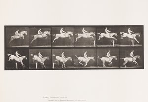 Planche 643. Sauter un Obstacle; À Cru; Franchissement et Atterrissage - Eadweard Muybridge