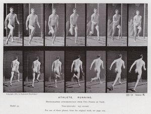 La figure humaine en mouvement : Athlète, courant - Eadweard Muybridge