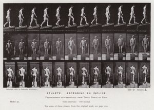La Figure Humaine en Mouvement : Athlète, montant une pente - Eadweard Muybridge
