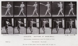 La Figure Humaine en Mouvement : Athlète, frapper au base-ball - Eadweard Muybridge