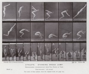 La figure humaine en mouvement : Athlète saut en longueur - Eadweard Muybridge