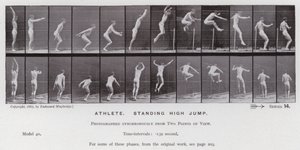 La Figure humaine en mouvement : Athlète, saut en hauteur - Eadweard Muybridge