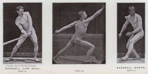 La figure humaine en mouvement : Baseball, balle basse ; Baseball, erreur - Eadweard Muybridge