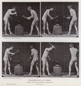 La figure humaine en mouvement : Forgerons au travail - Eadweard Muybridge