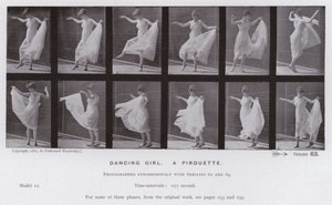 La figure humaine en mouvement : Danseuse, une pirouette - Eadweard Muybridge