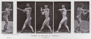 La figure humaine en mouvement : Phases de frappe au baseball - Eadweard Muybridge