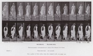 La Figure Humaine en Mouvement : Femme, courir - Eadweard Muybridge