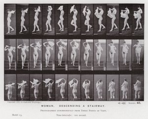 La Figure Humaine en Mouvement : Femme, descendant un escalier - Eadweard Muybridge
