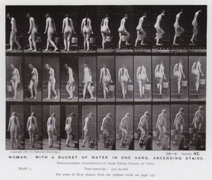 La figure humaine en mouvement : Femme, avec un seau d