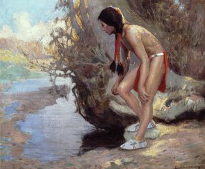 En embuscade, 1915-16 - Eanger Irving Couse
