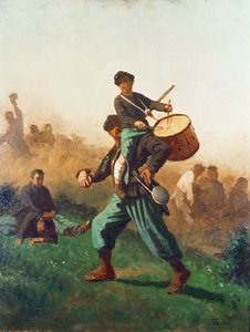 Étude pour Le tambour blessé - Eastman Johnson