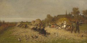 Épluchage de maïs, Île de Nantucket, 1876