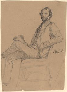 Étude assise de M.D. - Eastman Johnson
