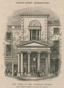 Nouvelle façade de la chapelle wesleyenne, Great Queen Street, Lincoln