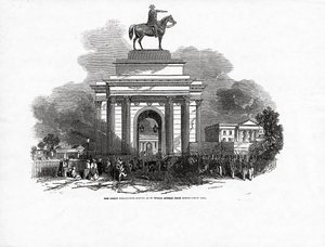 La grande statue de Wellington telle qu