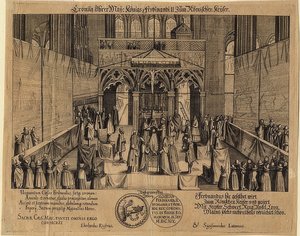Le couronnement du roi Ferdinand II comme empereur romain
