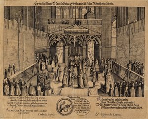 Le couronnement du roi Ferdinand II en tant qu