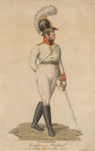 Portrait du Grand-Duc Constantin Pavlovitch de Russie 1779-1831, 1807 - Eberhard Siegfried Henne