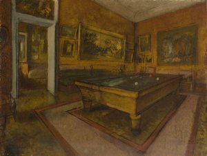 Salle de billard à Ménil-Hubert - Edgar Degas