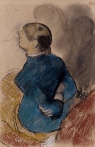 Jeune femme en bleu - Edgar Degas