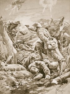 Le soldat (caporal par intérim) L. Clarke, seul, tenant en échec un groupe d
