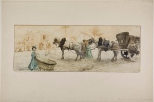Une rue latérale dans le quartier des Grandes Carrières - Edgar Chahine