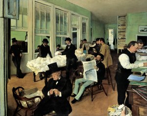 Un bureau de coton à La Nouvelle-Orléans, 1873 - Edgar Degas