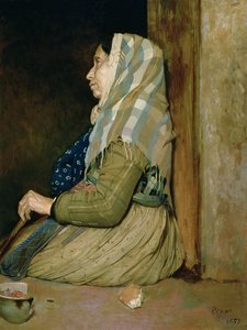 Une mendiante romaine, 1857 - Edgar Degas